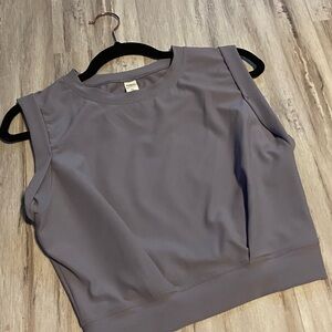 Women's Sleeveless Gray Top